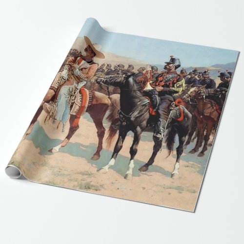 The Mexican Major by Frederic Remington 1889 Wrapping Paper