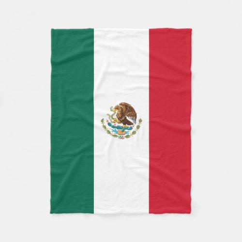 The Mexican National Flag Fleece Blanket