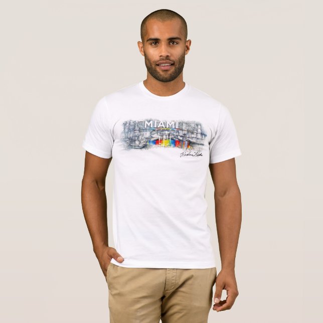 The Miami Line, Rockne Krebs T-Shirt Men's White (Front Full)