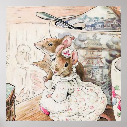 The Mice Listened to the Tailor by Beatrix Potte Poster