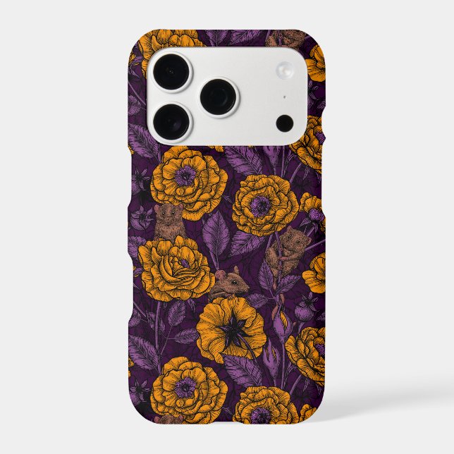 The mice party in orange and violet Case-Mate iPhone case (Back)