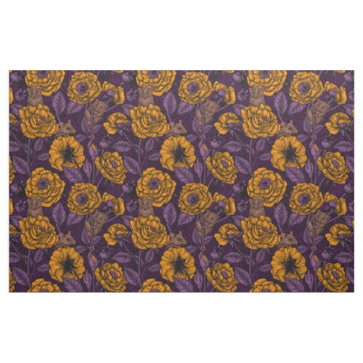 The mice party in orange and violet fabric