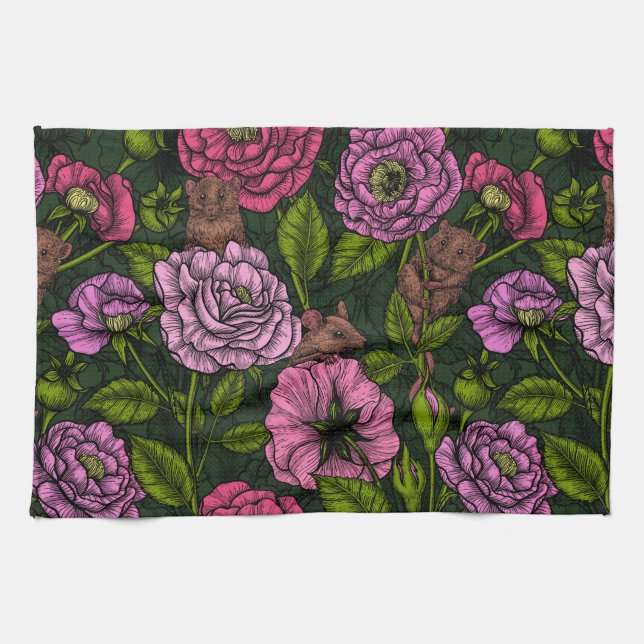 The mice party kitchen towel (Horizontal)