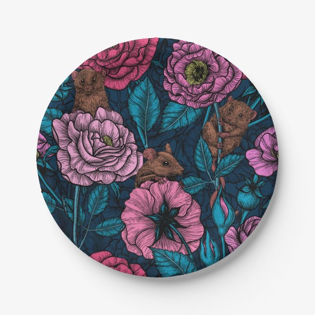 The mice party paper plates (Front)