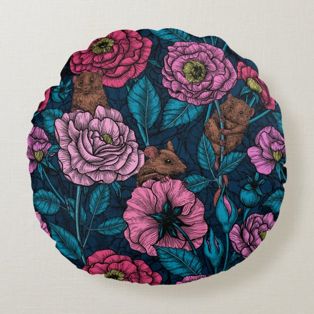 The mice party round pillow (Front)