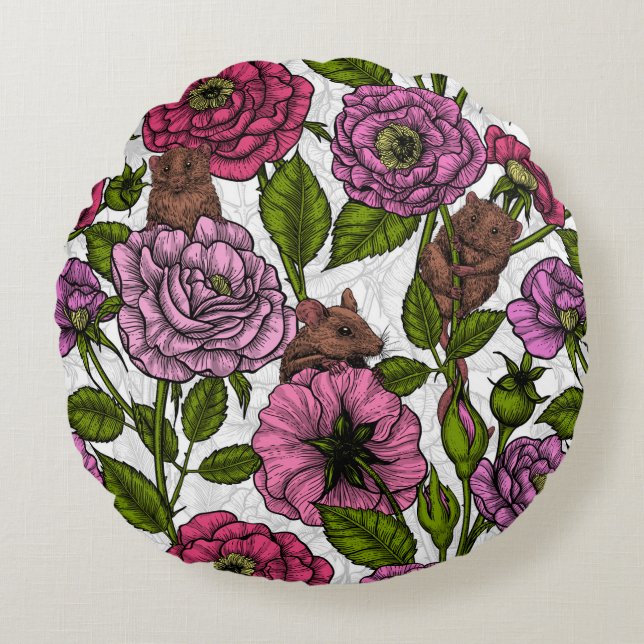 The mice party round pillow (Front)