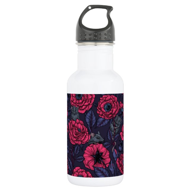 The mice party stainless steel water bottle (Front)