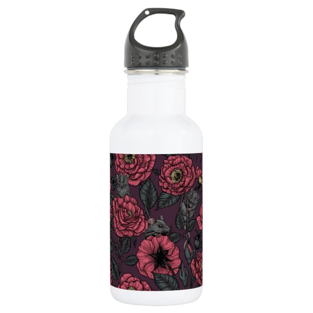 The mice party stainless steel water bottle (Front)
