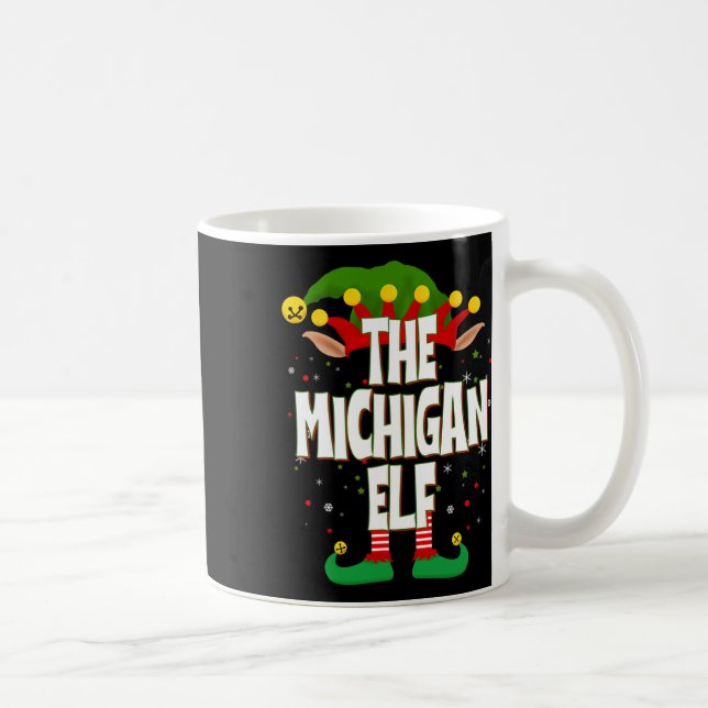 The Michigan Elf Christmas  Coffee Mug (Right)
