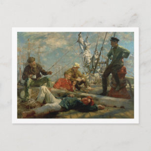 The Midday Rest (Sailors Yarning), 1906 (oil on ca Postcard