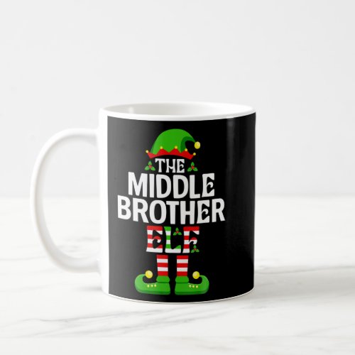 The Middle Brother Elf Shirt Funny Christmas Famil Coffee Mug