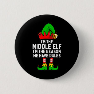 The Middle Elf Matching Family Christmas  Button