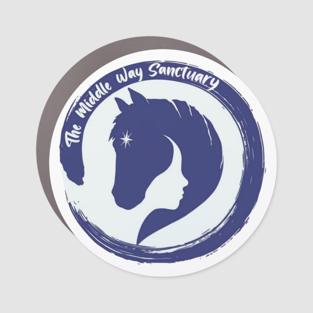 The Middle Way Sanctuary Car Magnet (Front)