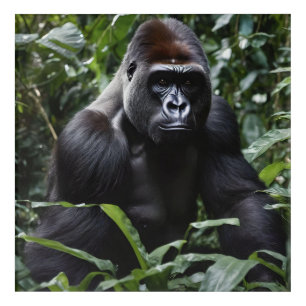 The Midnight Gorilla King: Monarch of the Forest Acrylic Print