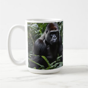 The Midnight Gorilla King: Monarch of the Forest Coffee Mug
