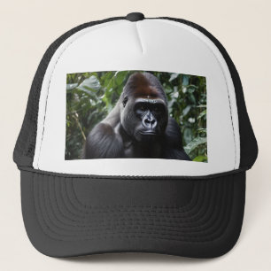 The Midnight Gorilla King: Monarch of the Forest Trucker Hat