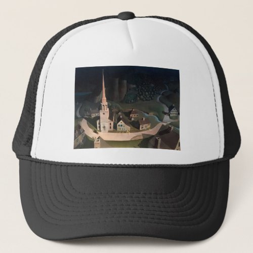 The Midnight Ride of Paul Revere by Grant Wood Trucker Hat