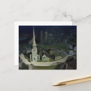 The Midnight Ride of Paul Revere by Wood Holiday Postcard