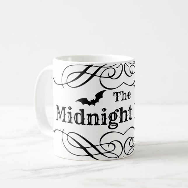 The Midnight Rider  Logo All Over Coffee Mug (Front Left)