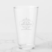 The Midnight Rider Logo Glass Cup (Back)
