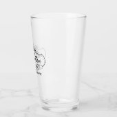 The Midnight Rider Logo Glass Cup (Left)