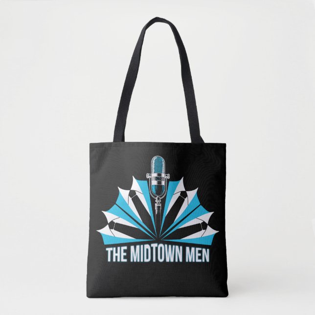 The Midtown Men - New Logo - Black Tote Bag (Front)