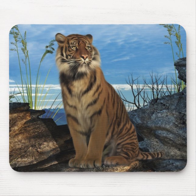 The Mighty Bengal Tiger Mouse Pad (Front)