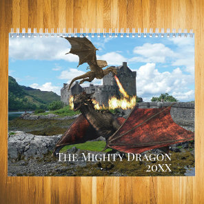 The Mighty Dragon Any Year Fantasy Calendar