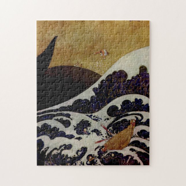 The Mighty Fish by Edmund Dulac Jigsaw Puzzle (Vertical)