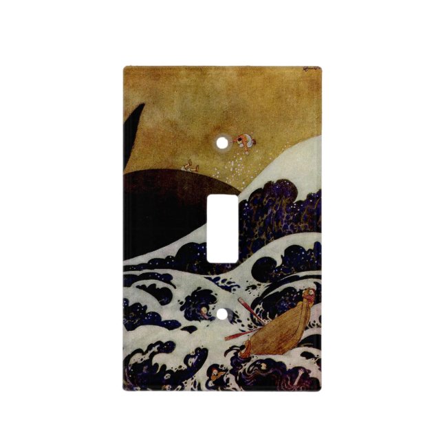 The Mighty Fish by Edmund Dulac Light Switch Cover (Front)