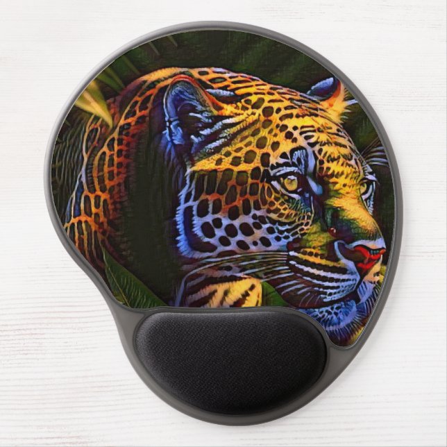 The Mighty Jaguar A Jungle Predator Gel Mouse Pad (Front)