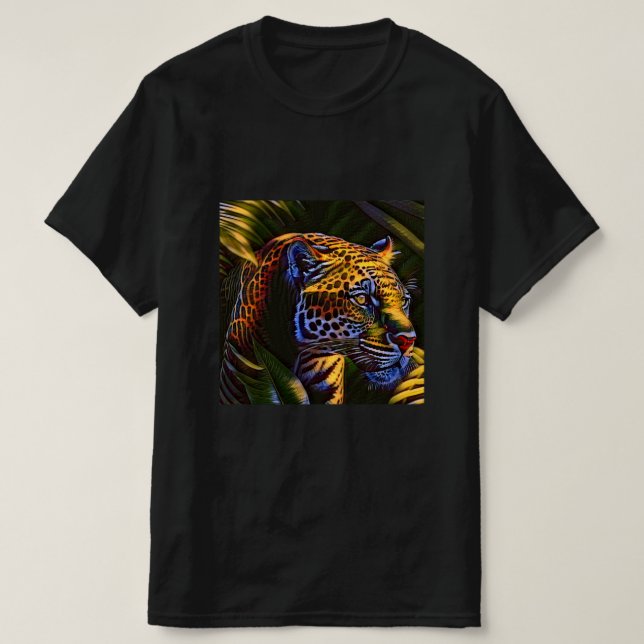 The Mighty Jaguar A Jungle Predator T-Shirt (Design Front)