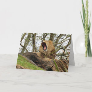 The Mighty Lion Card