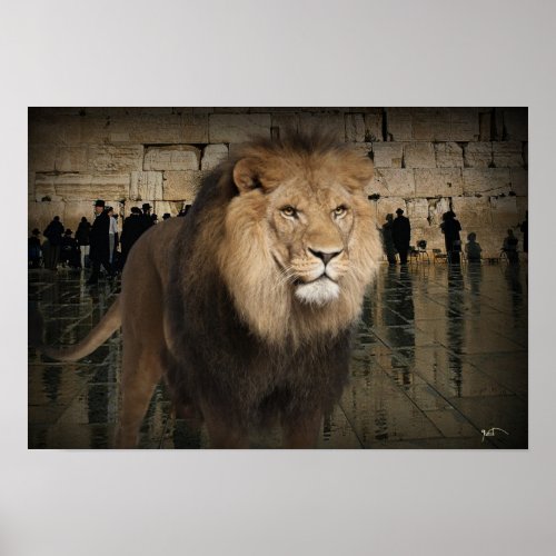 The Mighty Lion Of The Tribe Of Judah Poster