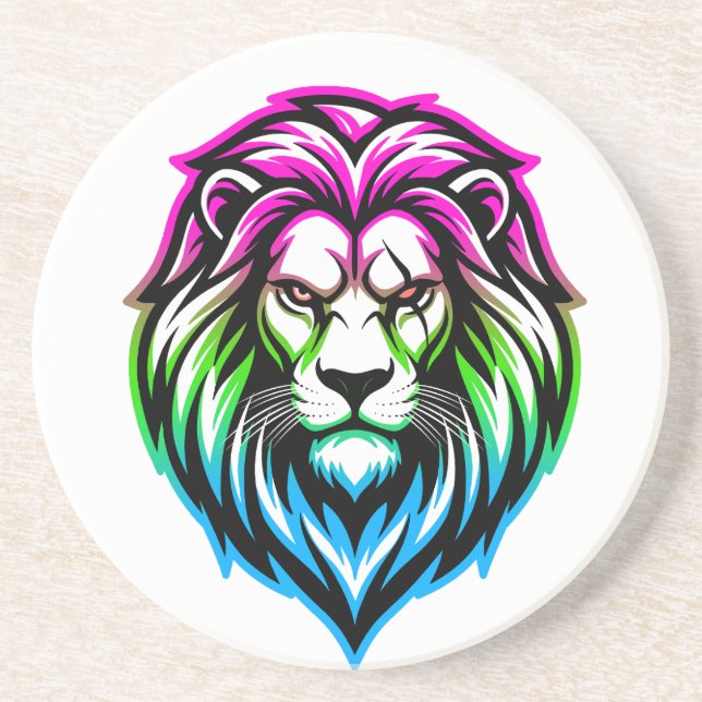 The Mighty Lion - Poly-Sovereign 'Multi-Front' Coaster (Front)