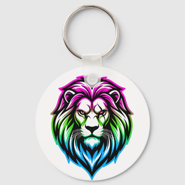 The Mighty Lion - Poly-Sovereign 'Multi-Front' Keychain (Front)