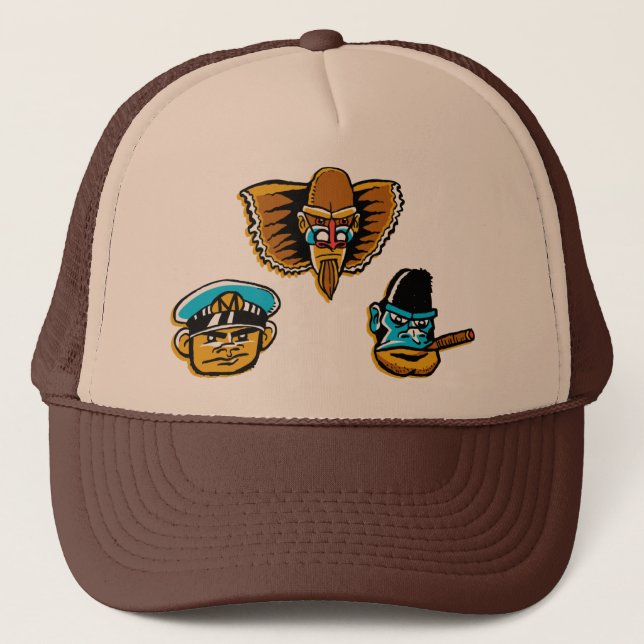 The Mighty Monkey-Men Trucker Hat (Front)