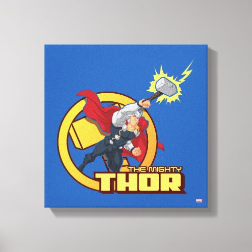 The Mighty Thor Character Graphic Canvas Print