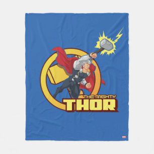 The Mighty Thor Character Graphic Fleece Blanket