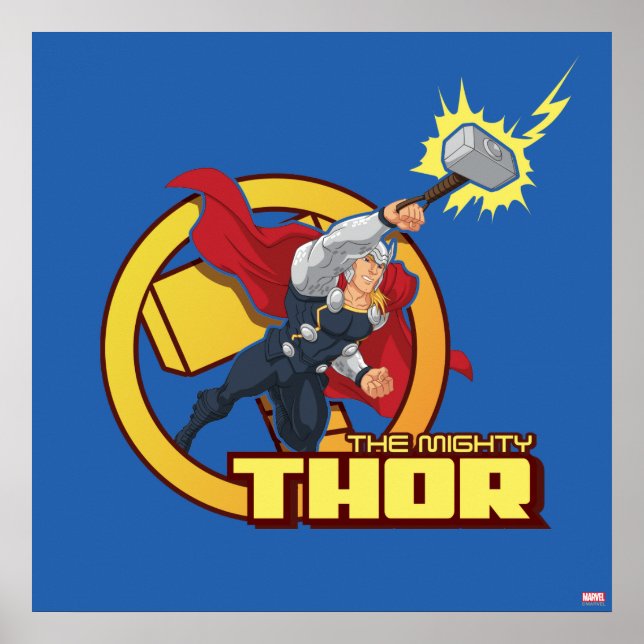 The Mighty Thor Character Graphic Poster (Front)