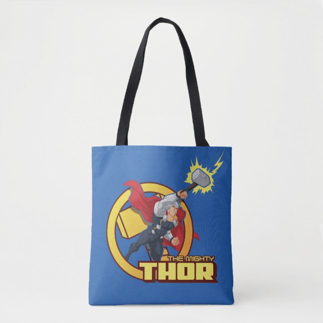 The Mighty Thor Character Graphic Tote Bag (Front)