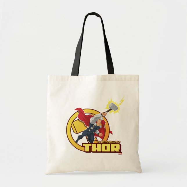 The Mighty Thor Character Graphic Tote Bag (Front)