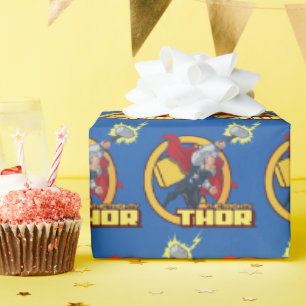 The Mighty Thor Character Graphic Wrapping Paper