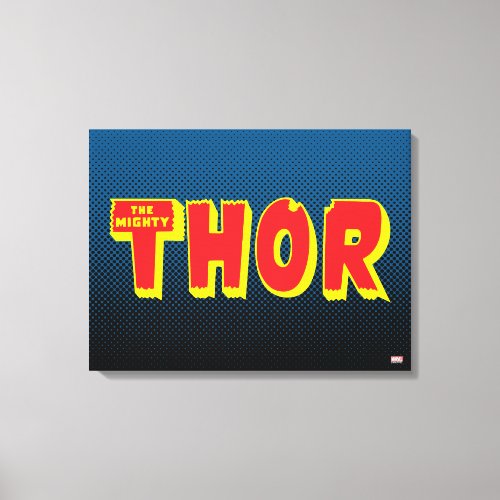 The Mighty Thor Logo Canvas Print