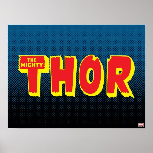 The Mighty Thor Logo Poster