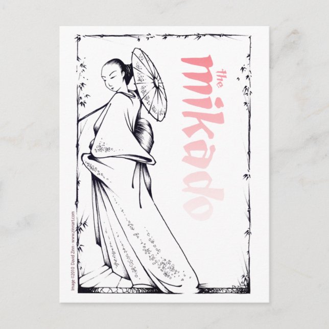 The Mikado postcard (Front)
