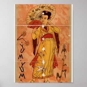 The MIKADO, 'yum yum' Retro Theater Poster