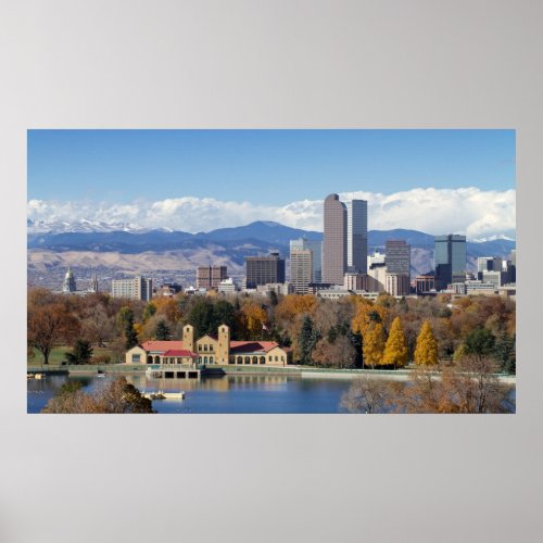 The Mile High City of Denver Colorado Poster