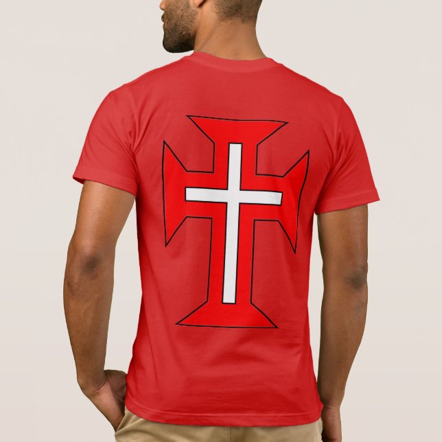 The Military Order of Christ Cross on back T-Shirt (Back)