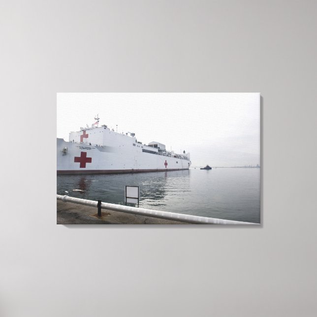 The Military Sealift Command hospital ship Canvas Print (Front)